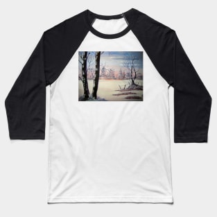 Snow in the Forest Baseball T-Shirt